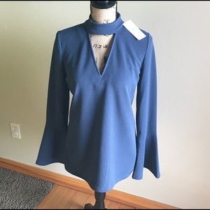 Michael Kors blue blouse